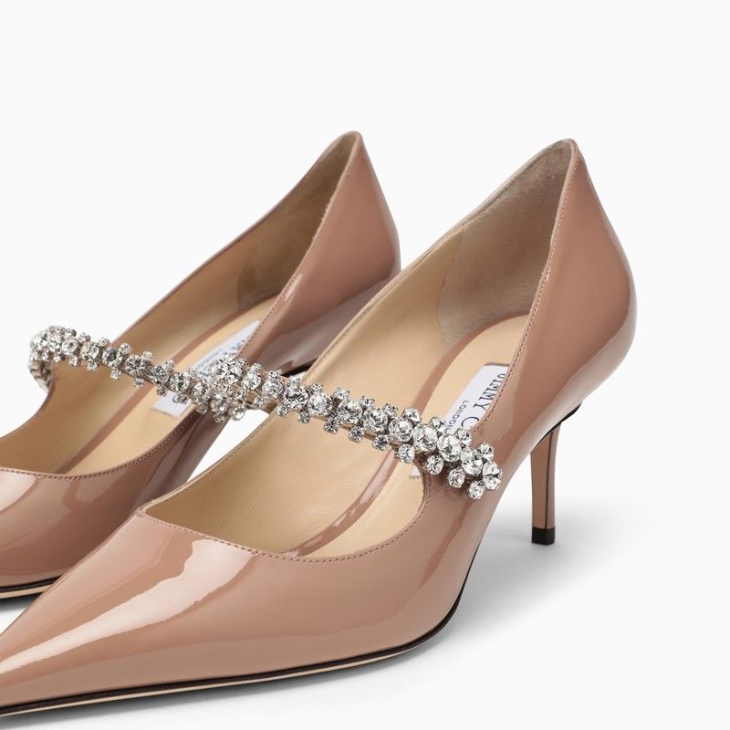 JIMMY CHOO Elegant Leather 65mm Pumps