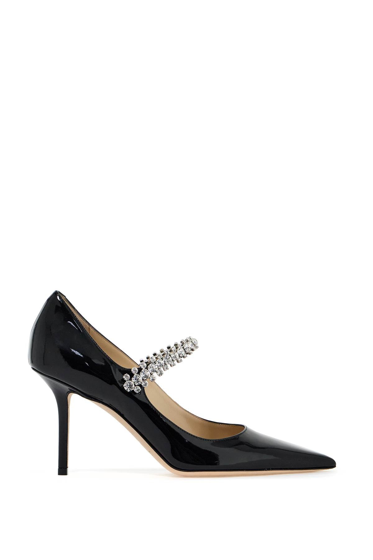 JIMMY CHOO Elegant Pointed Pumps 85 with Crystal Strap