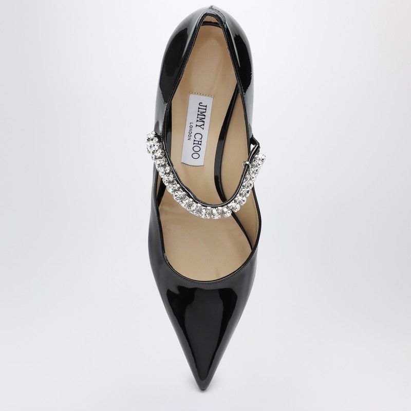 JIMMY CHOO Elegant Pointed Pumps 85 with Crystal Strap