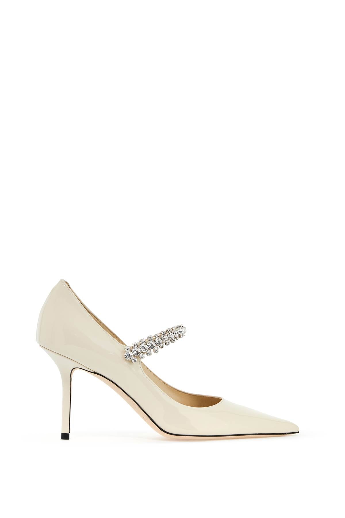 JIMMY CHOO Elegant Pointed Pumps 85 with Crystal Strap