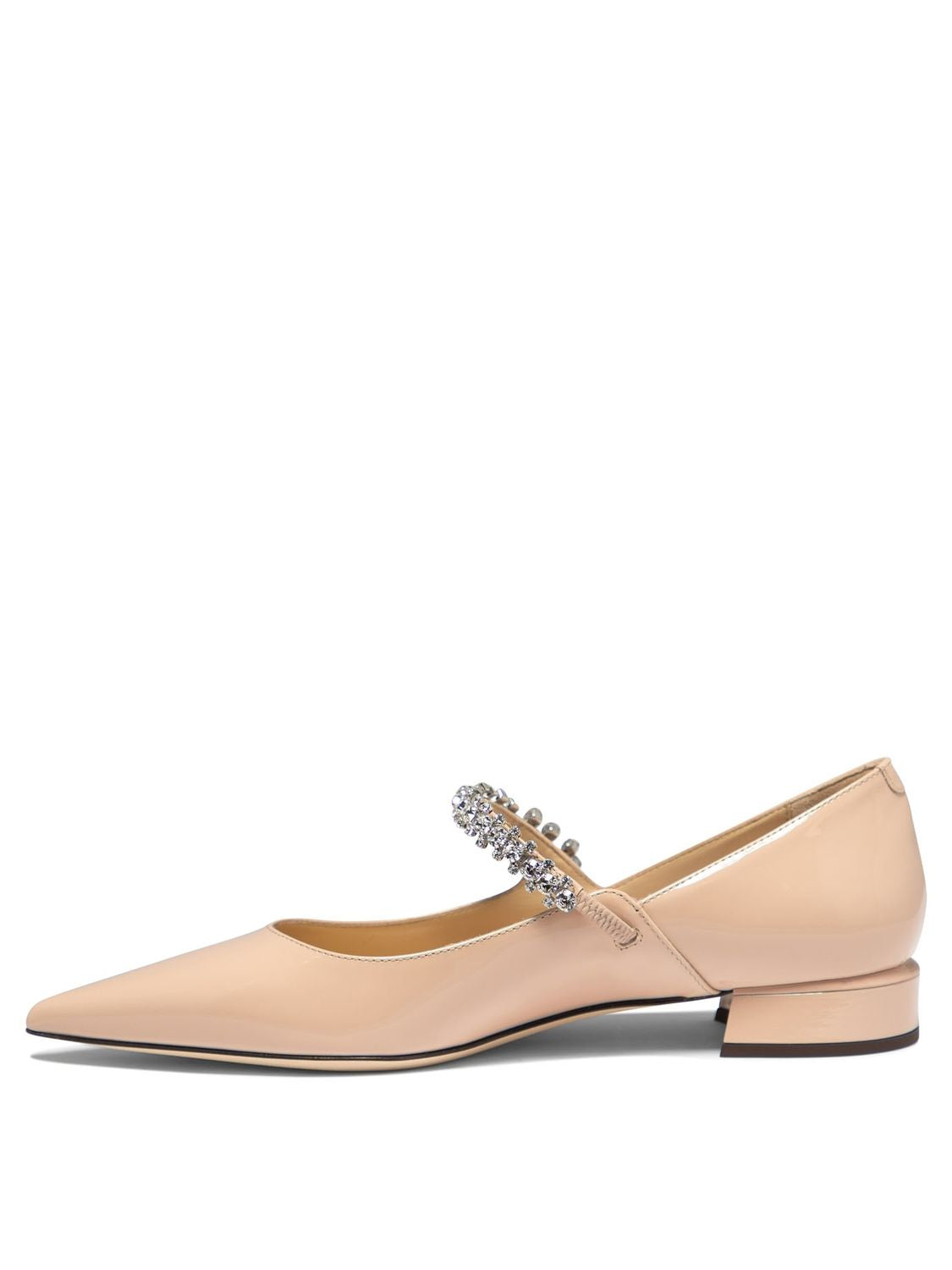 JIMMY CHOO Elegant Patent Leather Ballet Flats