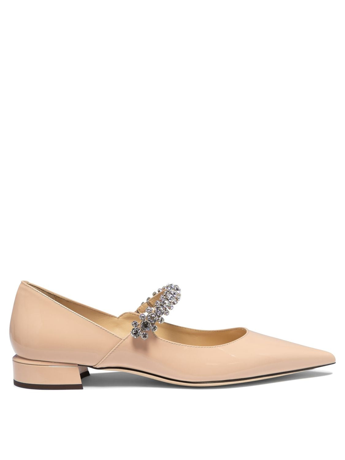 JIMMY CHOO Elegant Patent Leather Ballet Flats