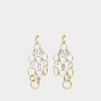 Gray Brass Dangle Earrings for Women's Fall/Winter 2024 Wardrobe by ISABEL MARANT