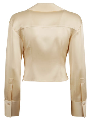 BLUMARINE Elegant Draped Shirt for Women