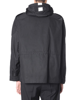 GIVENCHY Men's Wind Jacket with Front Zip & Pressure Button