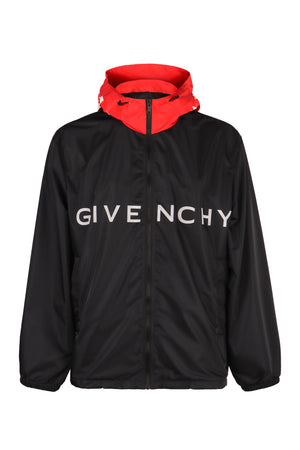 GIVENCHY Men's Technical Fabric Hooded Jacket