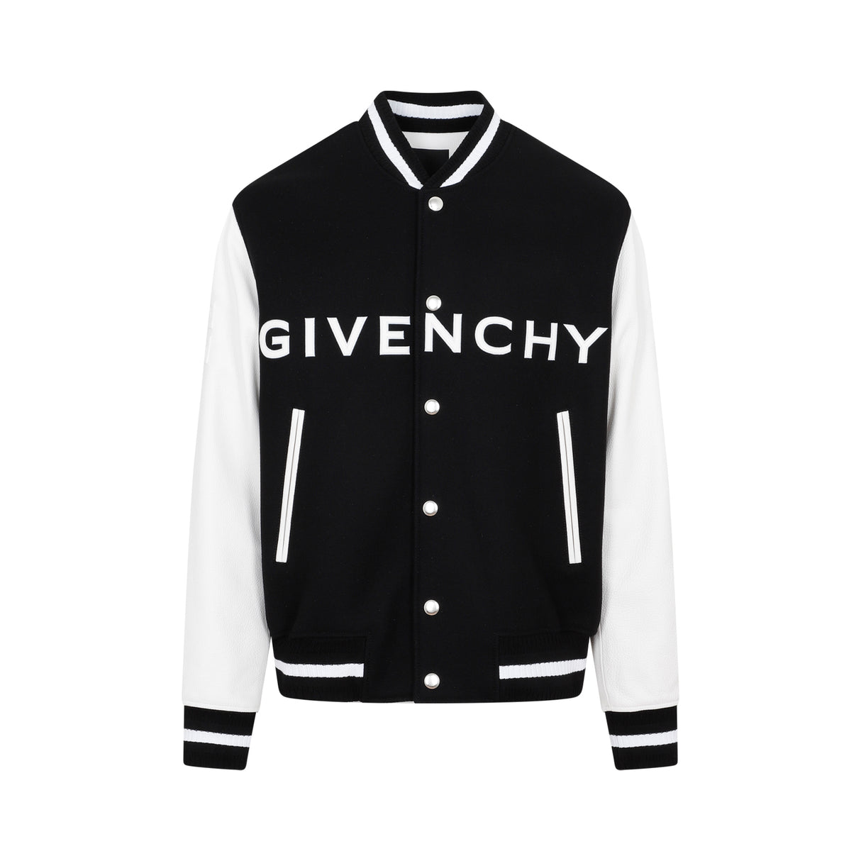 GIVENCHY メンズロゴプリントウールボンバージャケット