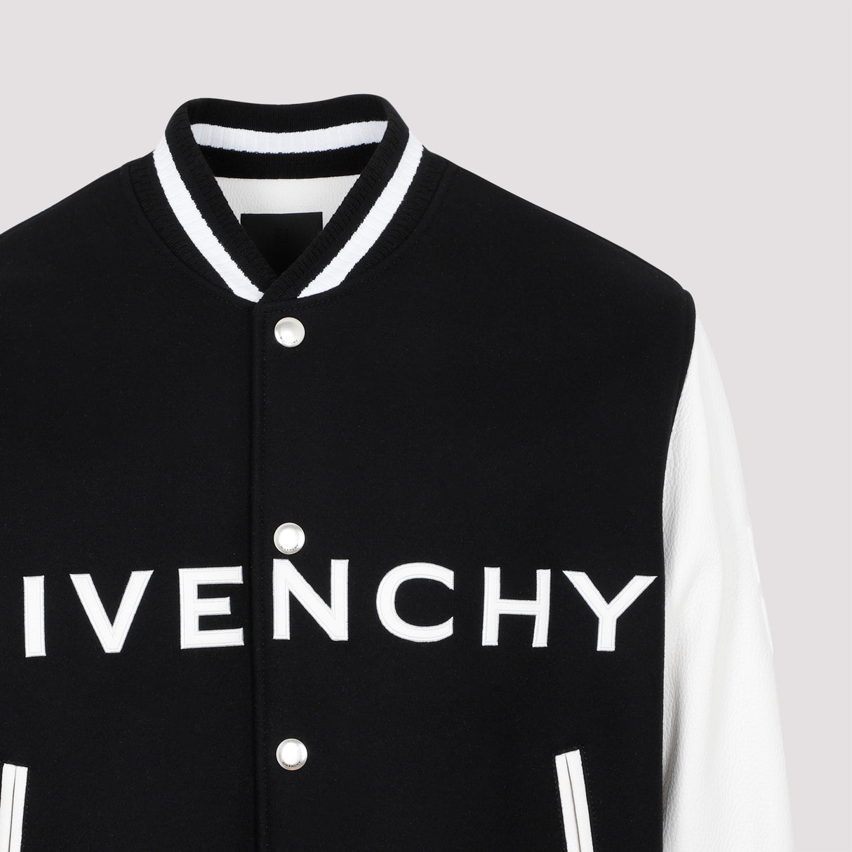 GIVENCHY メンズロゴプリントウールボンバージャケット