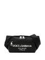 DOLCE & GABBANA Embossed-Logo Belt Handbag - Black