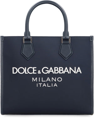 DOLCE & GABBANA ナイロン トート ハンドバッグ メンズ - ネイビー, SS24