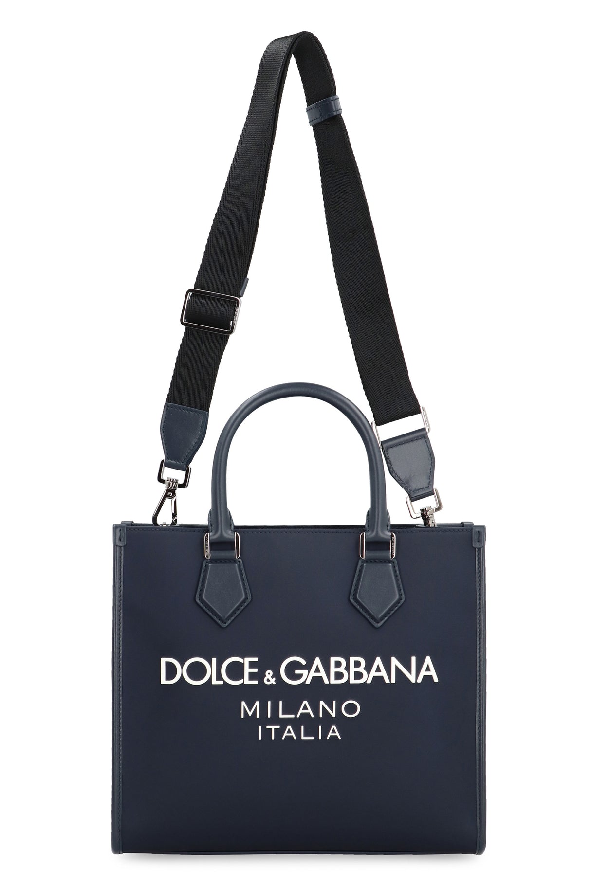 DOLCE & GABBANA ナイロン トート ハンドバッグ メンズ - ネイビー, SS24