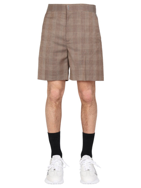 GIVENCHY Prince of Wales Pattern Bermuda Shorts for Men