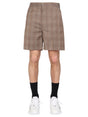 GIVENCHY Prince of Wales Pattern Bermuda Shorts for Men