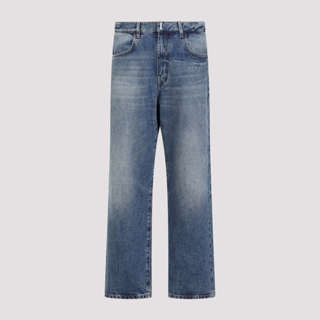 GIVENCHY Straight Leg Jeans with Contrast Stitching