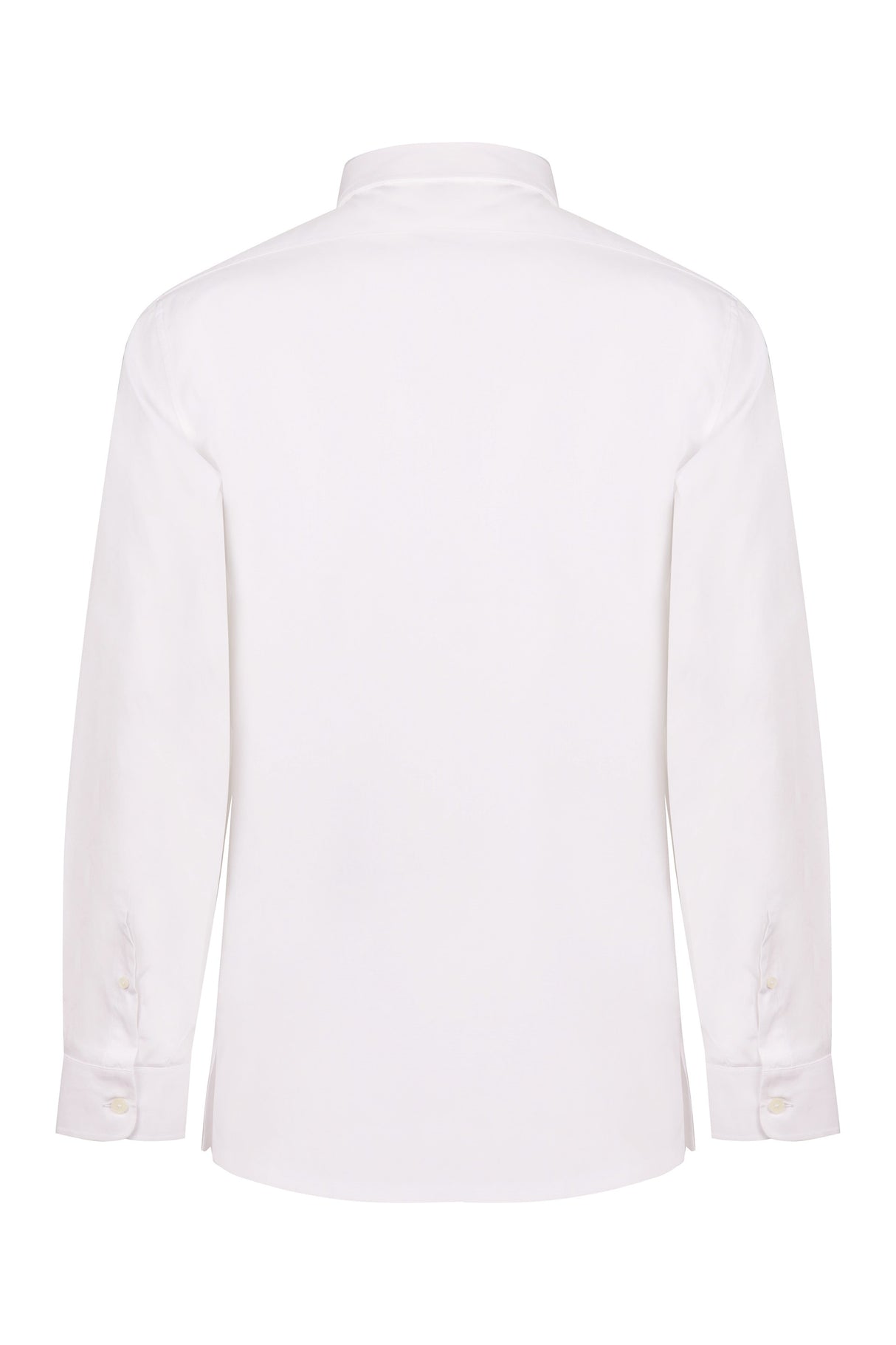 GIVENCHY Classic Rounded Hem Cotton Shirt for Men