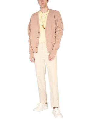 AMBUSH Oversize Fit V-Neck Cardigan with Cut-Out Detail