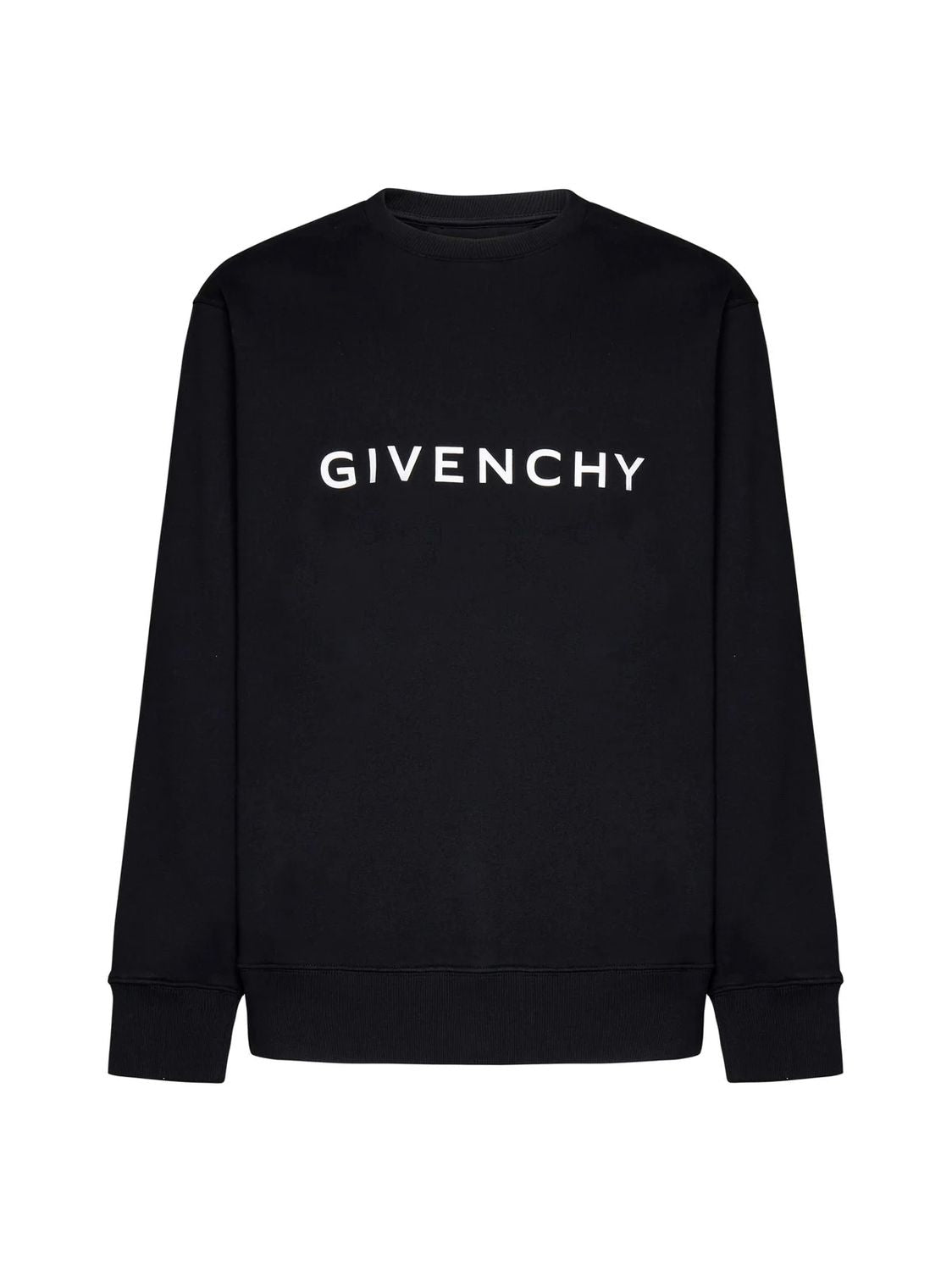 GIVENCHY メンズブラックロゴスウェットシャツ