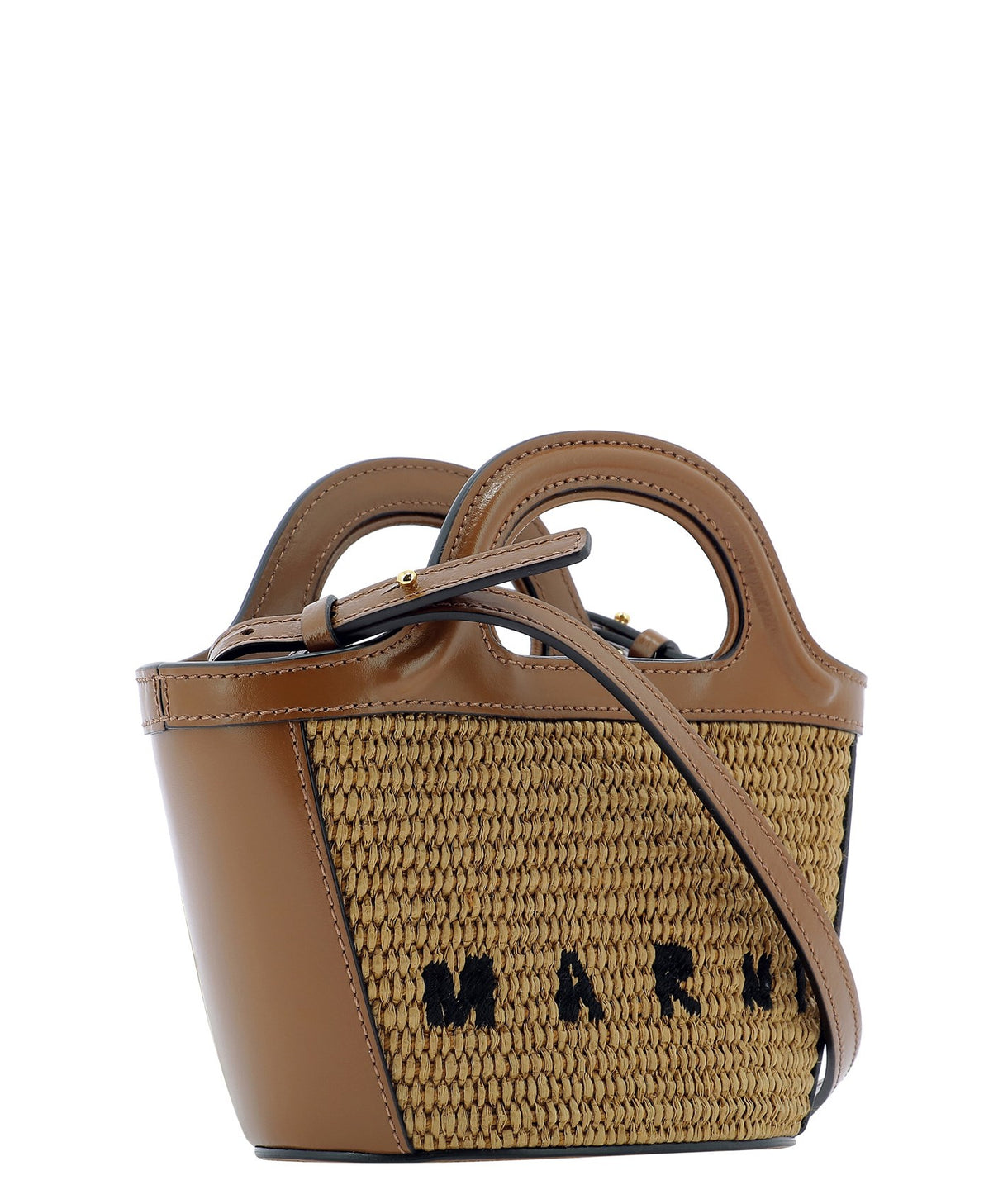 MARNI Tropical-Inspired Brown Handbag for Women