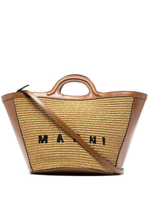 MARNI Mini Raffia Shopper Handbag