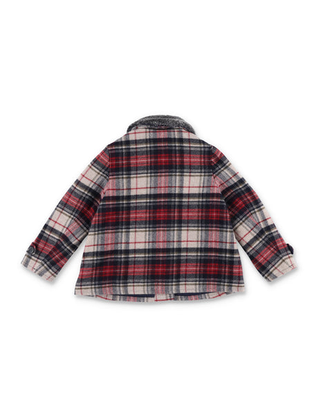 BONPOINT Classic Check Jacket for Girls - Fall Winter 24/25