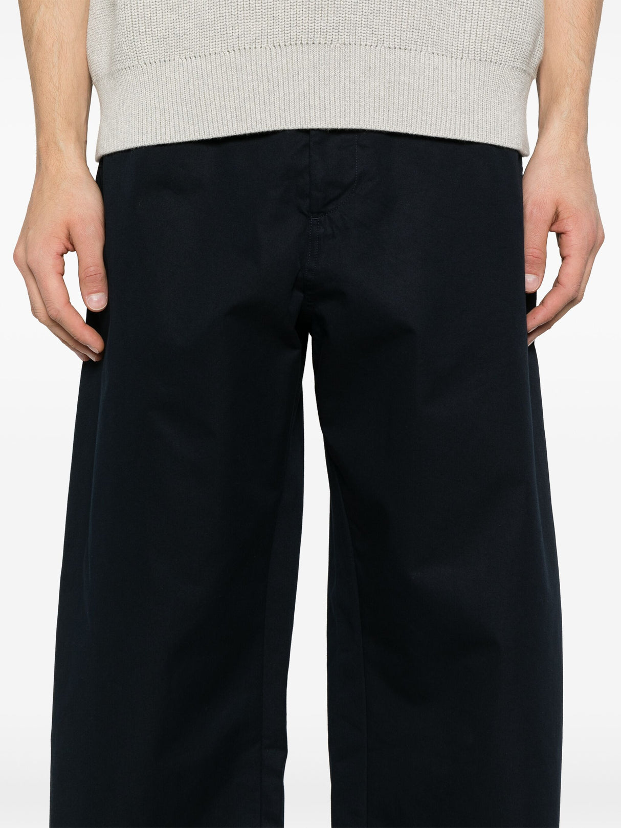 STUDIO NICHOLSON Slim Curved Leg Pant for Men