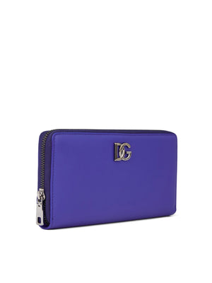 DOLCE & GABBANA Mini DG Logo Zip Around Wallet - 13x7x2 cm