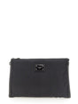 DOLCE & GABBANA Sleek Logo Clutch Handbag with Zipper Closure