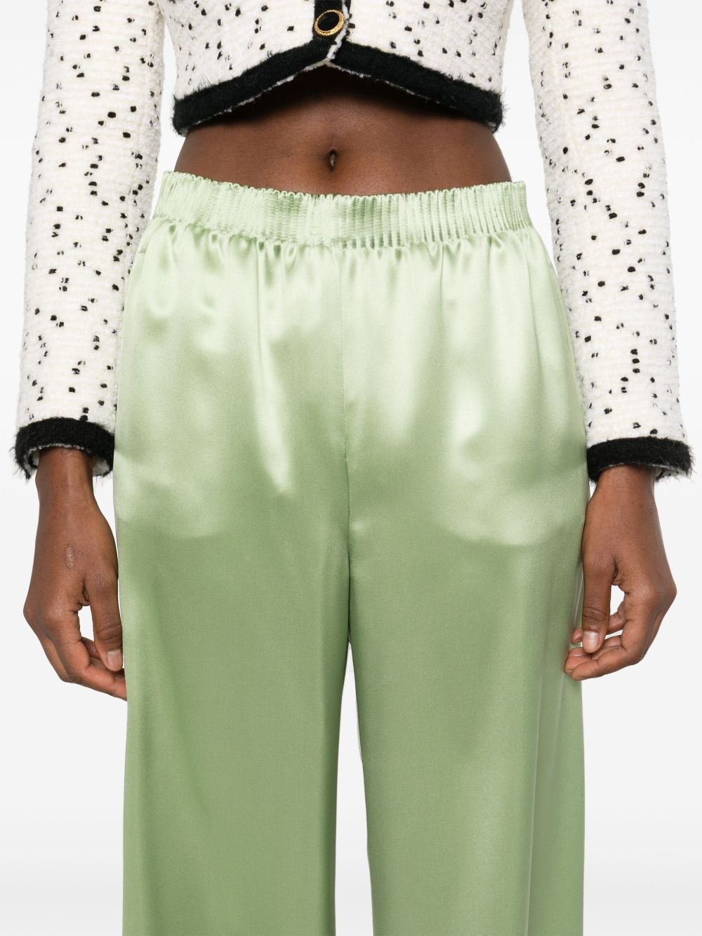 VALENTINO Luxurious 100% Silk Trousers for Women - SS25