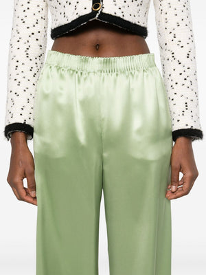 VALENTINO Luxurious 100% Silk Trousers for Women - SS25