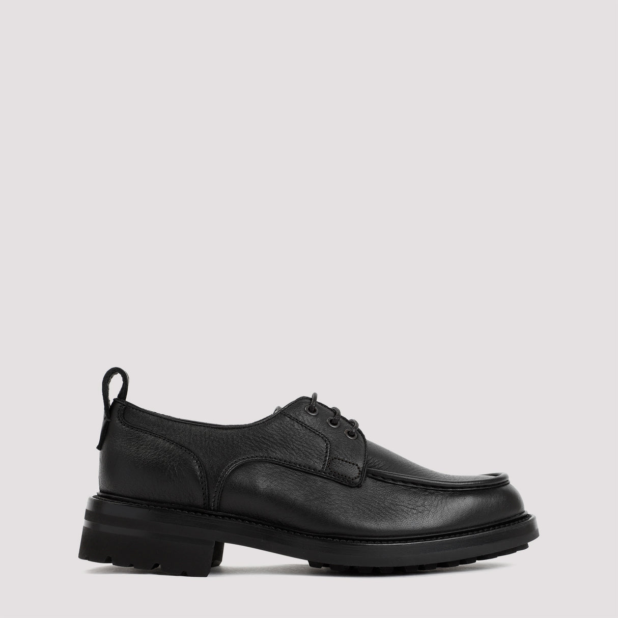 BRIONI Sleek Grained Leather Derbies