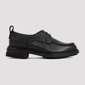 BRIONI Sleek Grained Leather Derbies