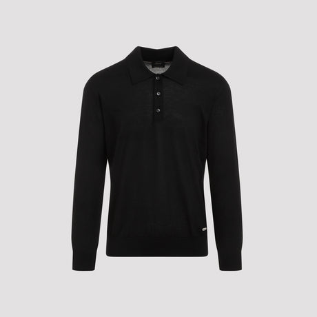 BRIONI Luxurious Cashmere and Silk Blend Polo Sweater - UMR30L