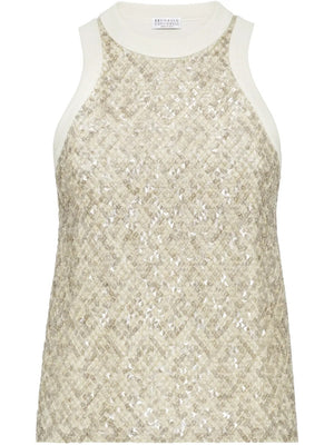 BRUNELLO CUCINELLI Elegant Women's Tank Top