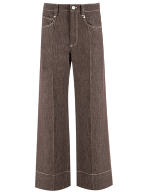 BRUNELLO CUCINELLI Wide Leg Denim Trousers for Women