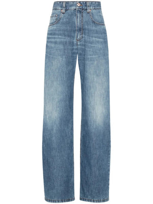 BRUNELLO CUCINELLI Elegant Denim Trousers for Women