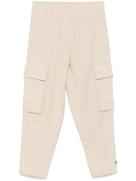 BRUNELLO CUCINELLI Elegant Linen Trousers for Women - Spring Summer 25