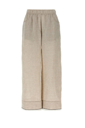 BRUNELLO CUCINELLI Linen Trousers for Women