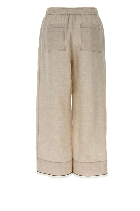 BRUNELLO CUCINELLI Linen Trousers for Women