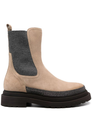 BRUNELLO CUCINELLI Luxury Leather Ankle Boots for Women