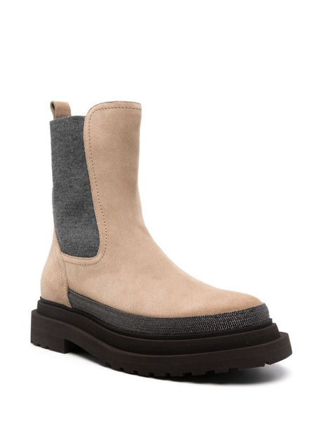 BRUNELLO CUCINELLI Luxury Leather Ankle Boots for Women