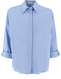 BRUNELLO CUCINELLI Embroidered Cotton Poplin Shirt for Women