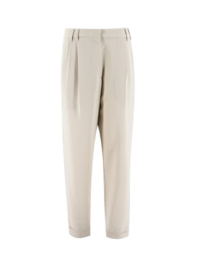 BRUNELLO CUCINELLI Elegant Wide-Leg Trousers for Women