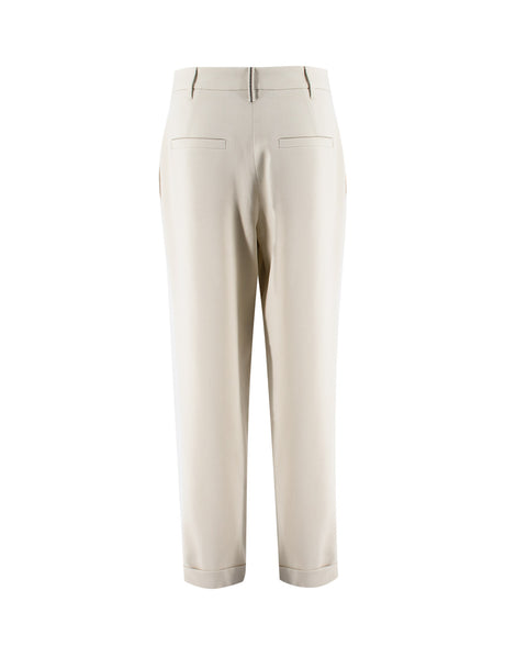 BRUNELLO CUCINELLI Elegant Wide-Leg Trousers for Women