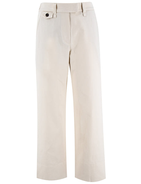 BRUNELLO CUCINELLI Chic Cropped Trousers for Women in 2025