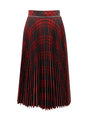 BURBERRY Pleated Wool Blend Skirt