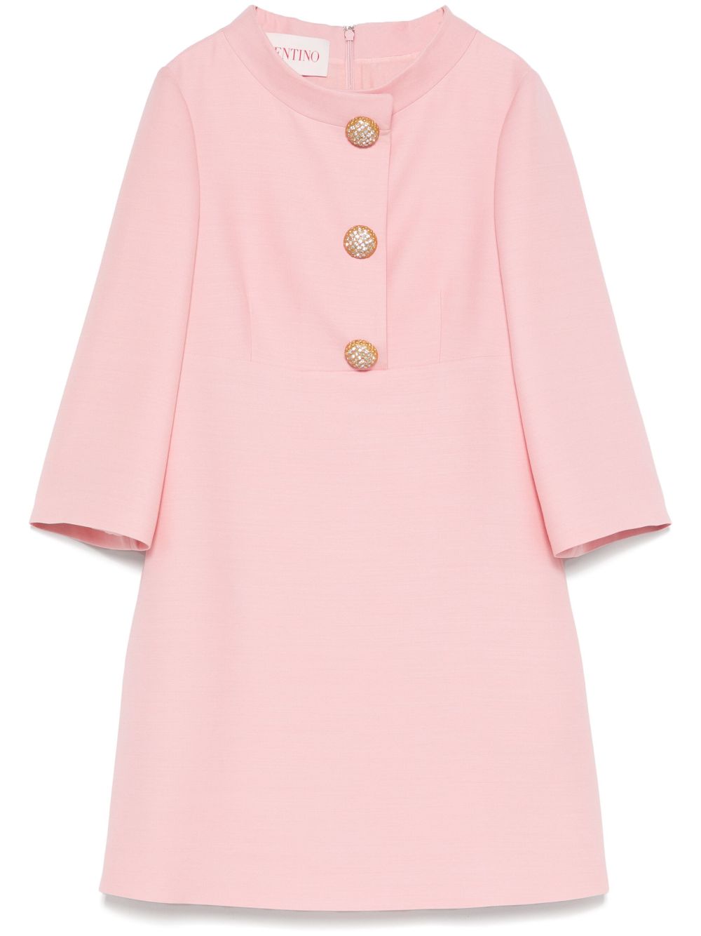 VALENTINO Luxurious Virgin Wool and Silk Mini Dress for Women