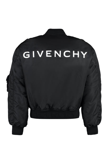 GIVENCHY Nylon Multi-Pocket Bomber Jacket for Women