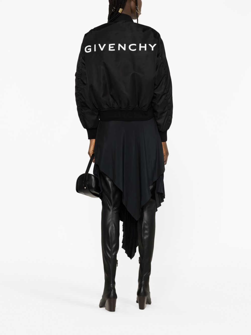 GIVENCHY Nylon Multi-Pocket Bomber Jacket for Women