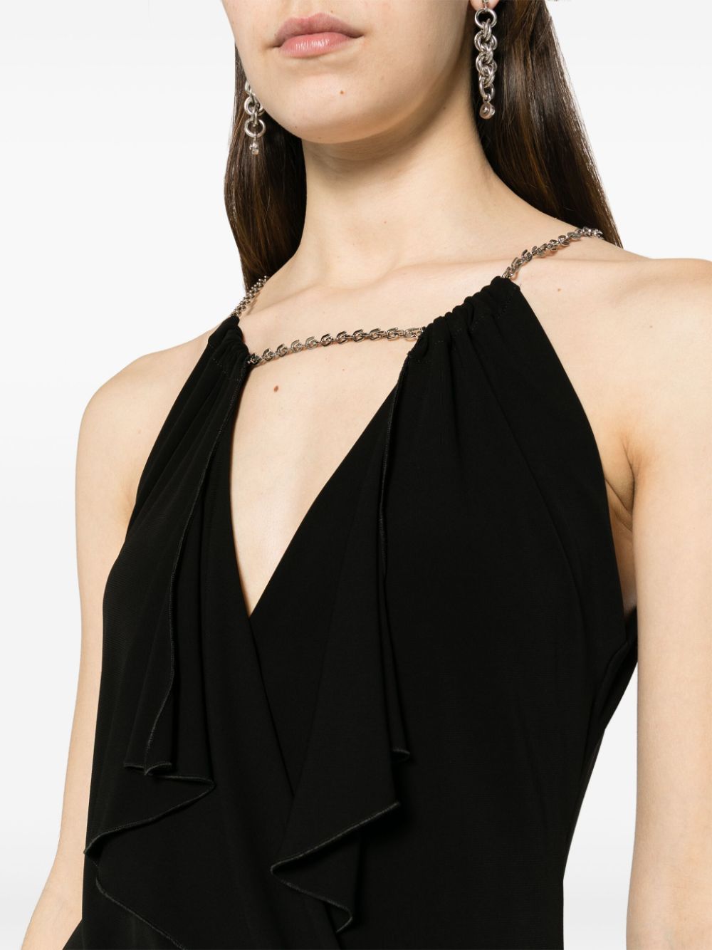 GIVENCHY Long Chain Detail Vest