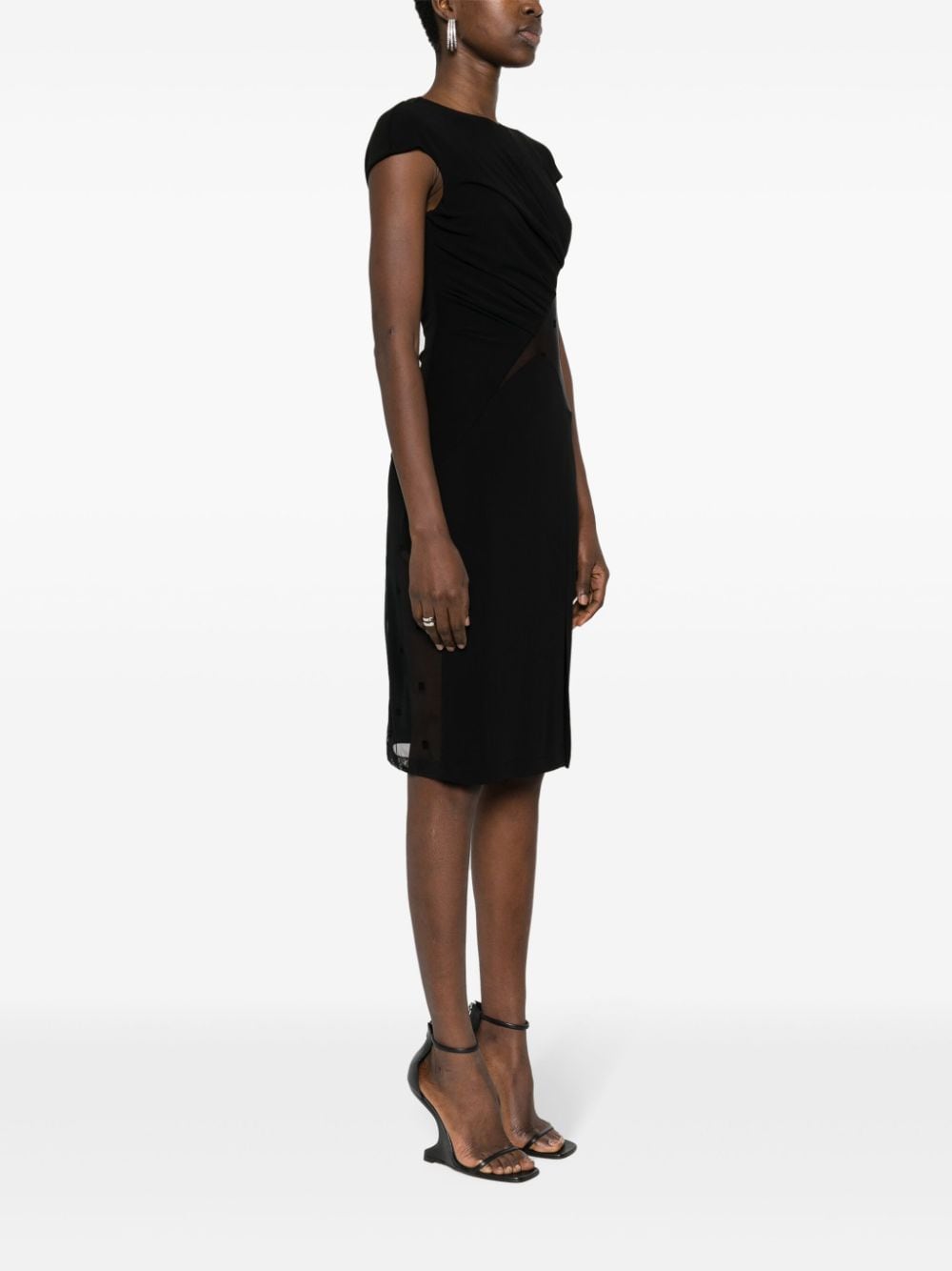 GIVENCHY Lace Cut-Out Midi Dress